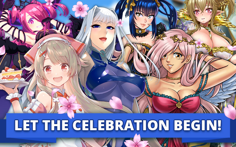 Banner featuring free to play games with various characters