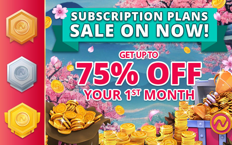 Banner featuring the Subscription deal for Golden Week