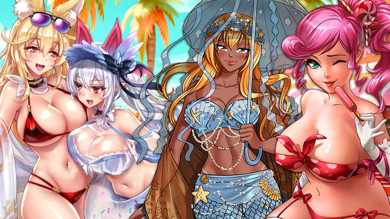 Image showing various characters in bikini