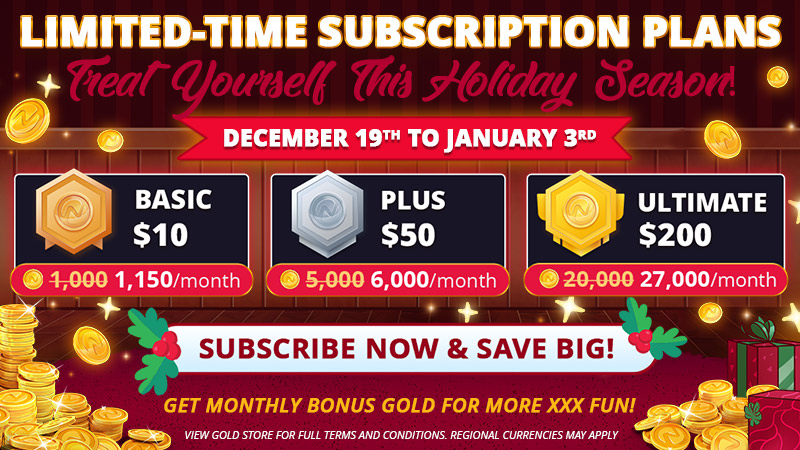 Image showing the various subscription deals during the winter event