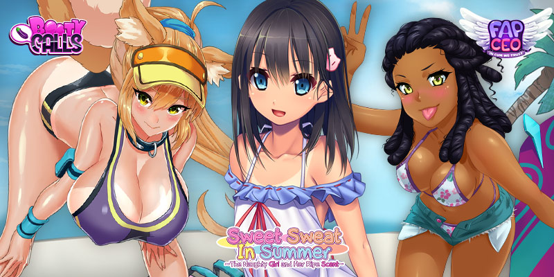 Graphic showing various tanlines waifus from popular games