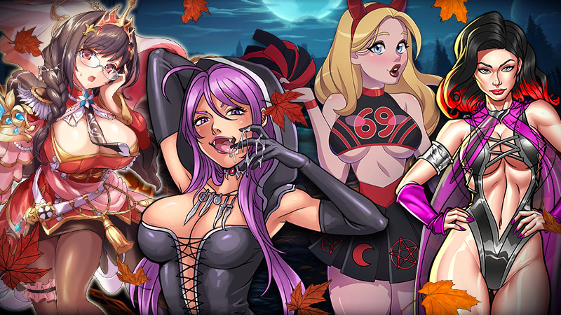 Image showing various game with Halloween events