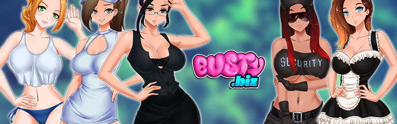 BustyBiz banner with waifus