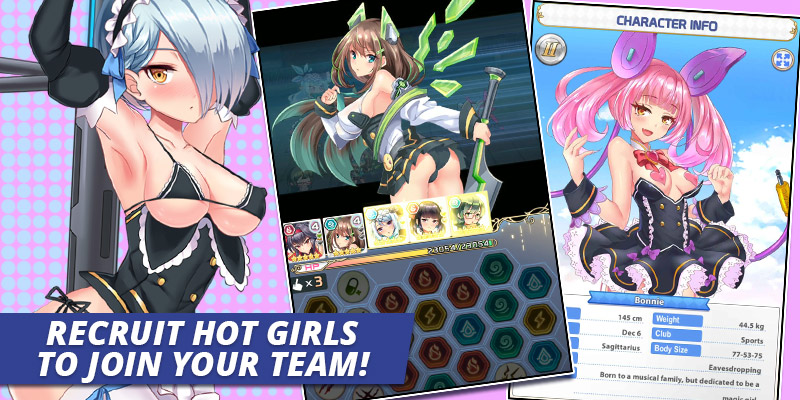 Image showing some of the graphics from building an harem