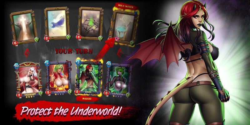 Image showing the card mechanism gameplay Idle Lust
