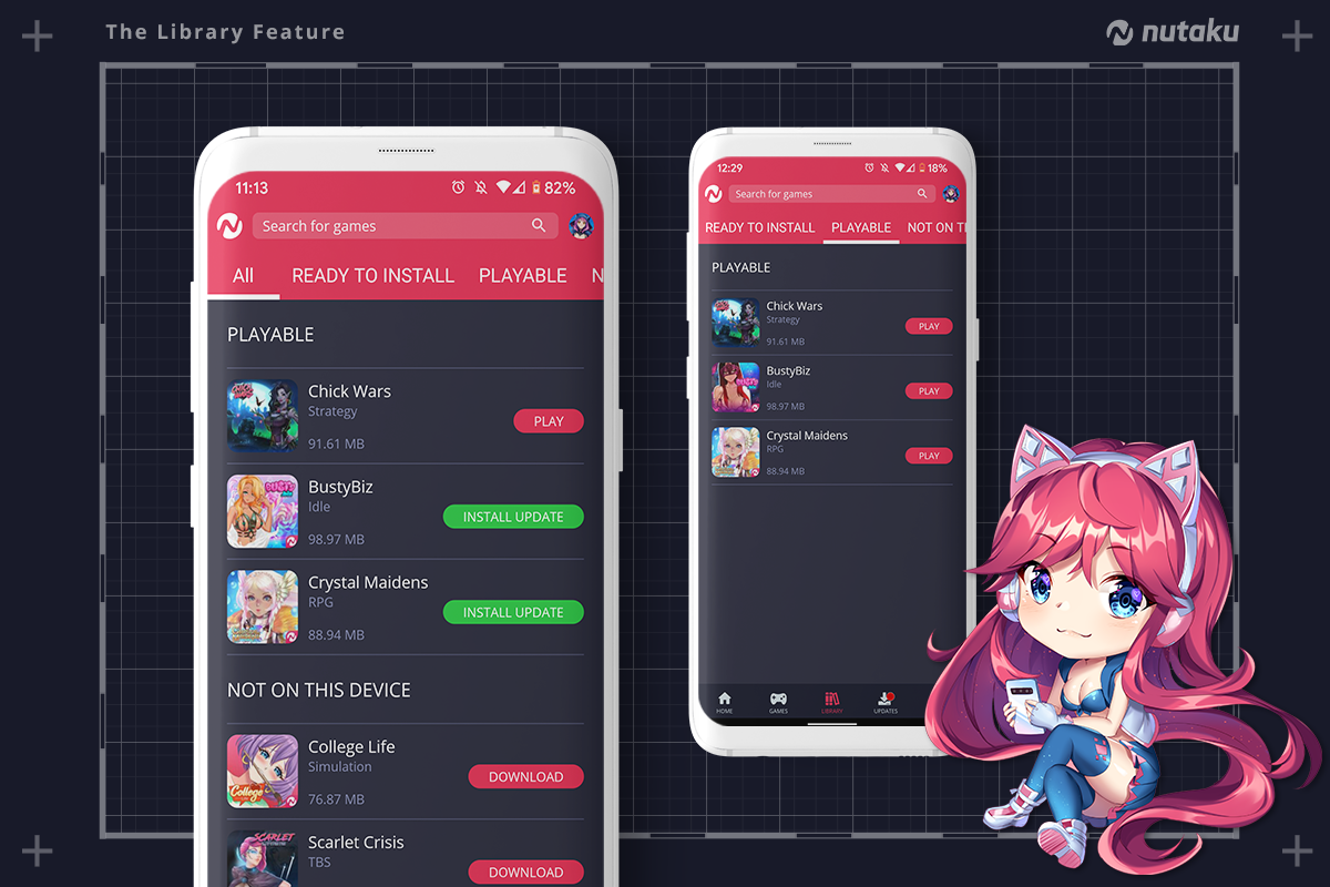 Nutaku Android Store-Bibliothek