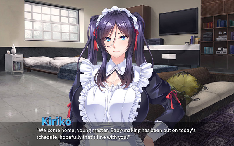 Kiriko from the hentai game Maid for Pleasure