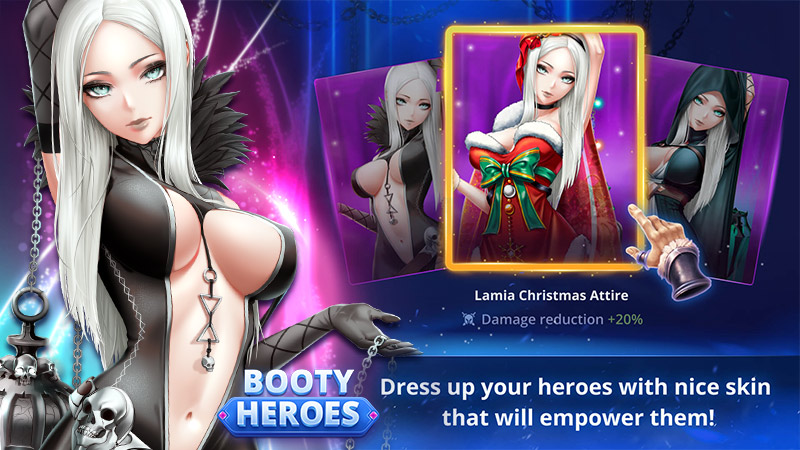 Image showing girls in multiple attire in Booty Heroes