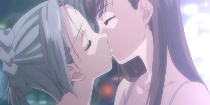 Image taken from the anime Shōjo Sect: Innocent Lovers, a popular Yuri show