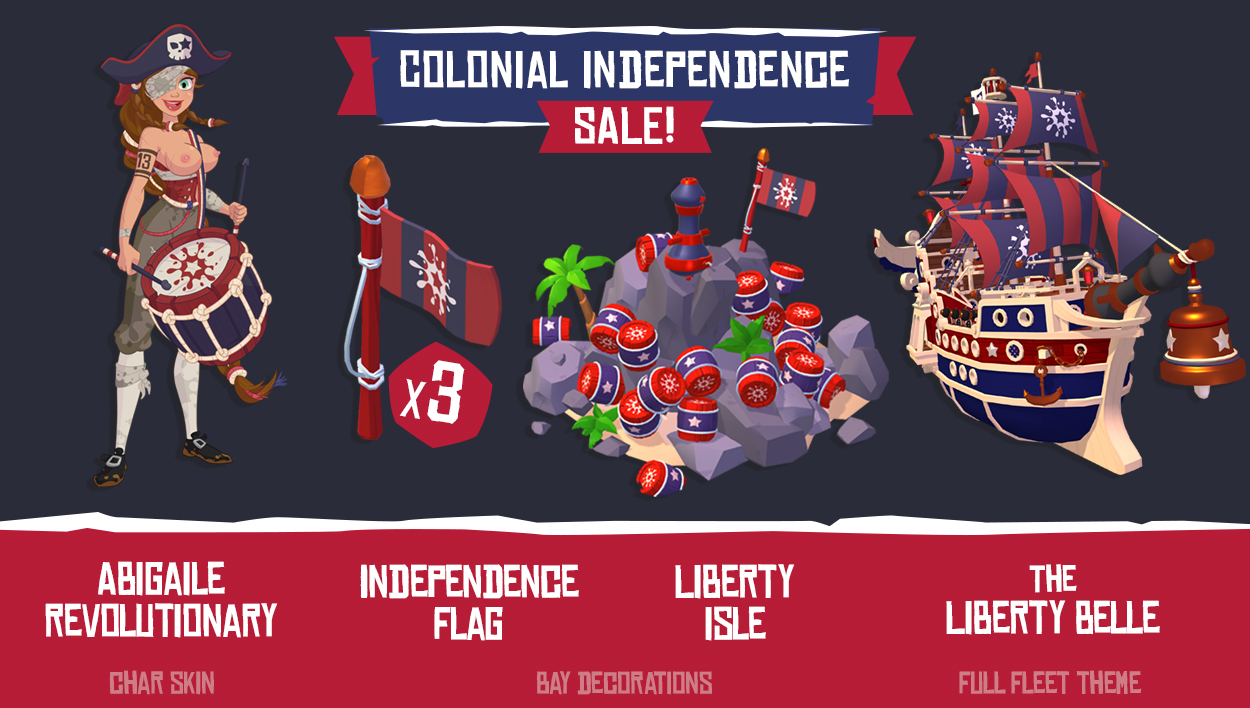Venta de la revolución del botín pirata