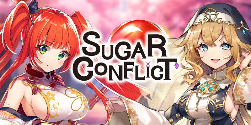 Image showing the logo and two beautiful girls from Sugar Conflict