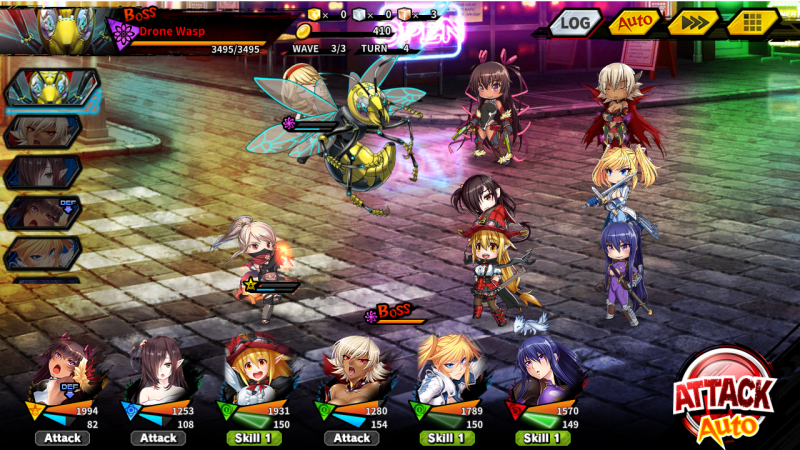 Image showing gameplay of battles in Taimanin