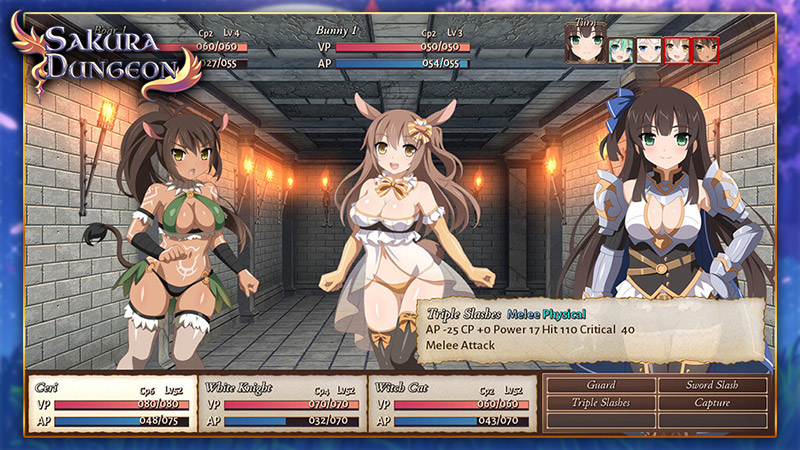 Gameplay von Sakura Dungeon