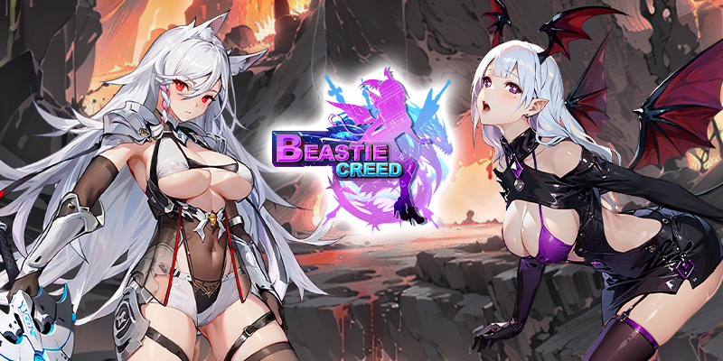 Image of some of the horny girls you can unlock Beastie Creed