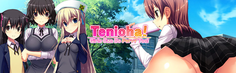 Tenioha!: Girls Can Be Pervy Too Baner with characters