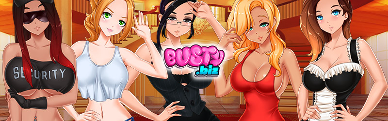 ゲーム Busty.Biz のさまざまな女の子を示す画像