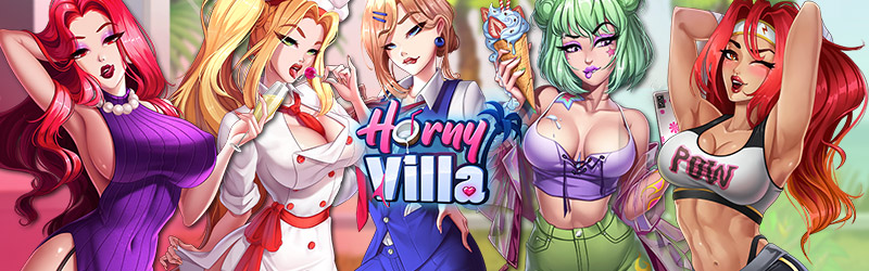 ゲーム「Horny Villa」のキャラクターを示す画像