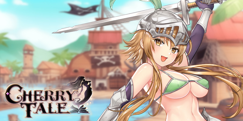 Image showing one of the oppai girls that you will get to meet in Cherry Tale