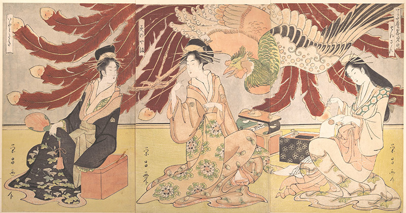 Chōjiya Pleasure House by Day (Chōjiya hiru-mise)，Chōkōsai Eishō（日本，1798 年）