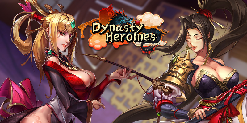 Banner de heroínas de la dinastía con waifus
