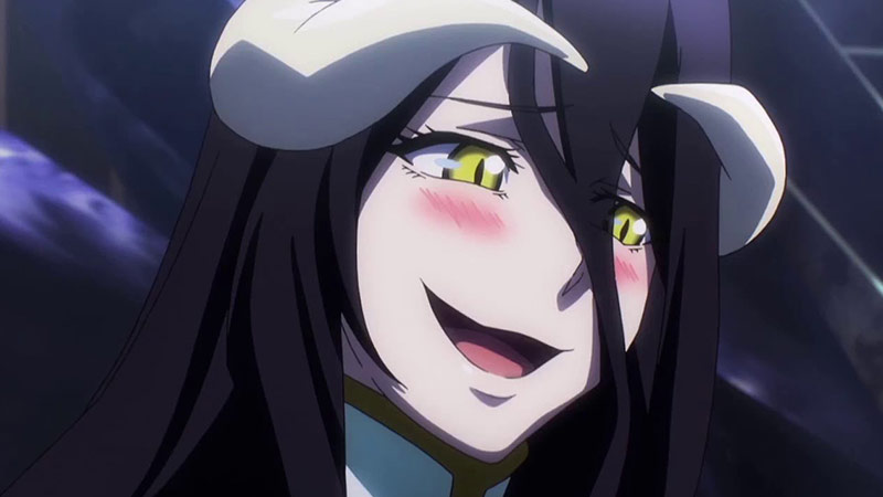 Albedo the Succubus in the anime Overlord