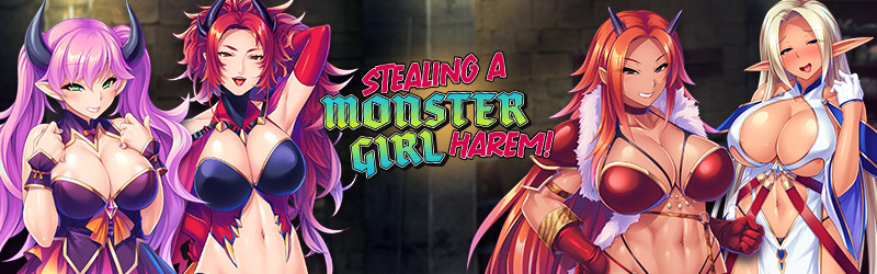 Stealing a Monster Girl Harem Banner