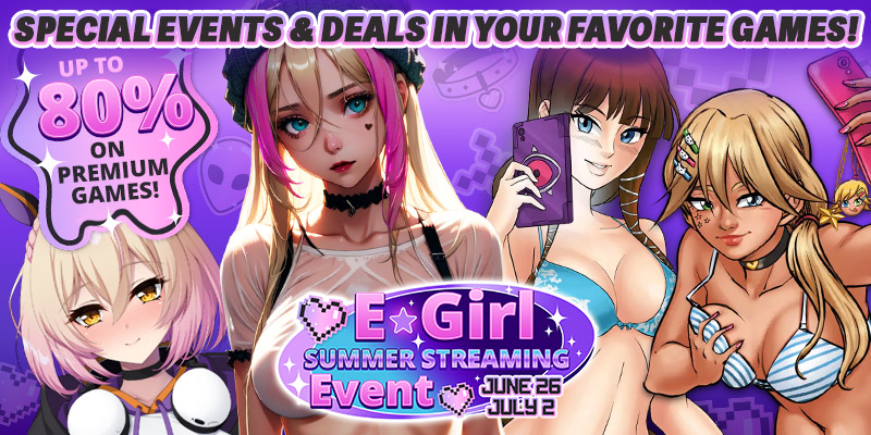 Image showing some of the other promotion happening during the EGirl Summer Streaming event
