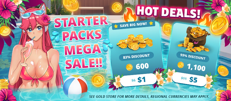 Bild zeigt die Starterpaket-Aktionen des Nutaku 2025 Sommerschlussverkaufs